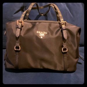 Black Prada tote purse